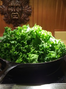 Before kale is cooked