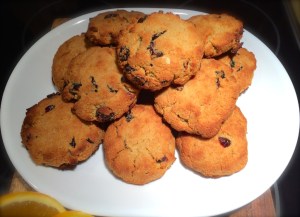 The recipe yields 12 full sized scones, minus one for "taste testing".