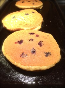 My classic blueberry pancakes