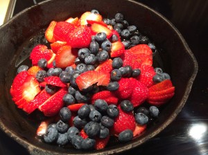 Mixed berry topping -- nothing beats the taste of fresh fruit.