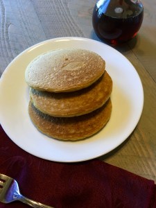 Once lightly golden brown on both sides, the pancakes should have the perfect texture.